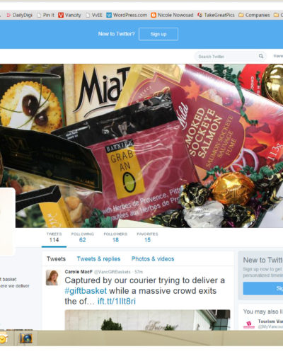 Vancouver Gift Baskets TwitterProfile